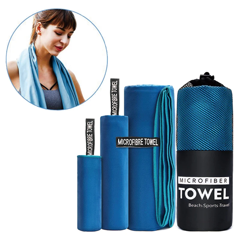 Custom Microfiber Travel Sports Towel Quick Dry Absorbent Fitness Sport