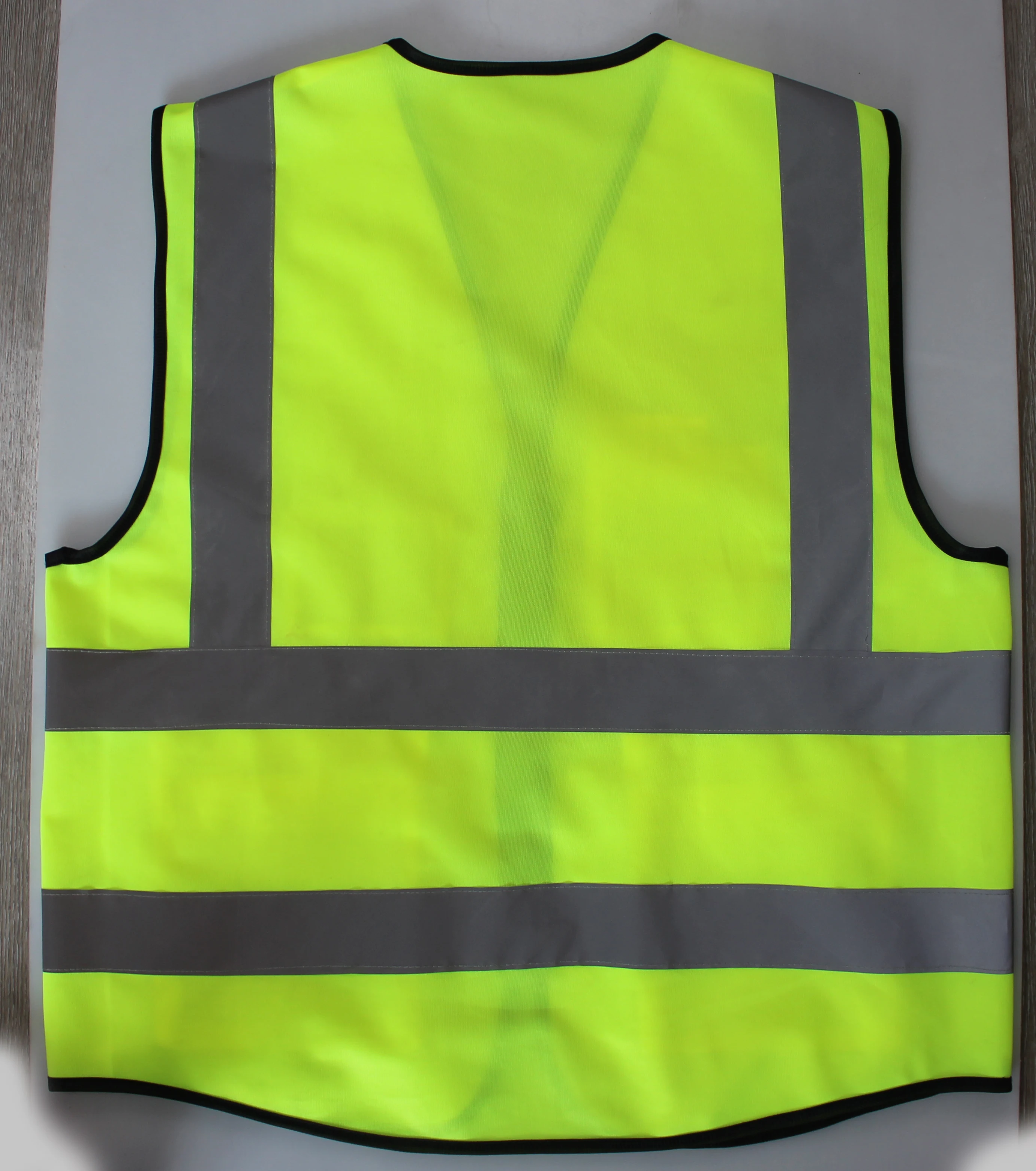 Outdoor Work High Visibility reflective safety vests Traffic Construction Vest With multi Pockets and Zipper