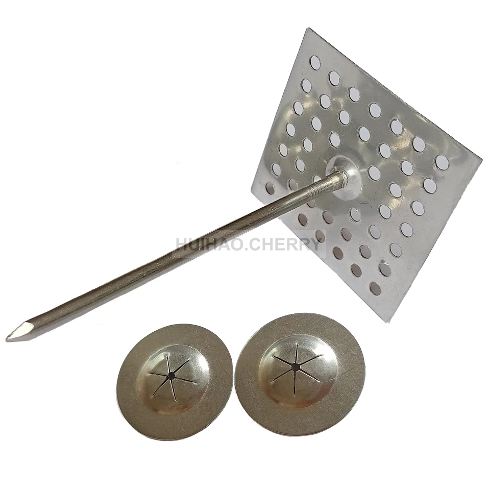 High Quality Perforated Base Insulation Hanger Fixing Pin and Fasteners Used for Installing Fiberglass Wool & Rockwool