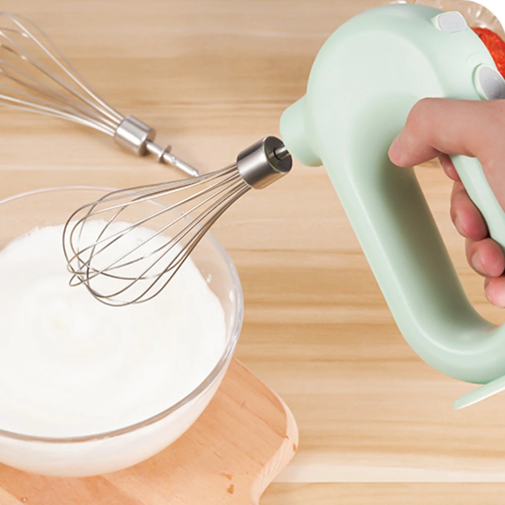 2021 New Wireless Portable Food Blender 4 Speeds High Power Dough Blender Egg Beater Hand Mixer Wireless Electric Egg Whisk