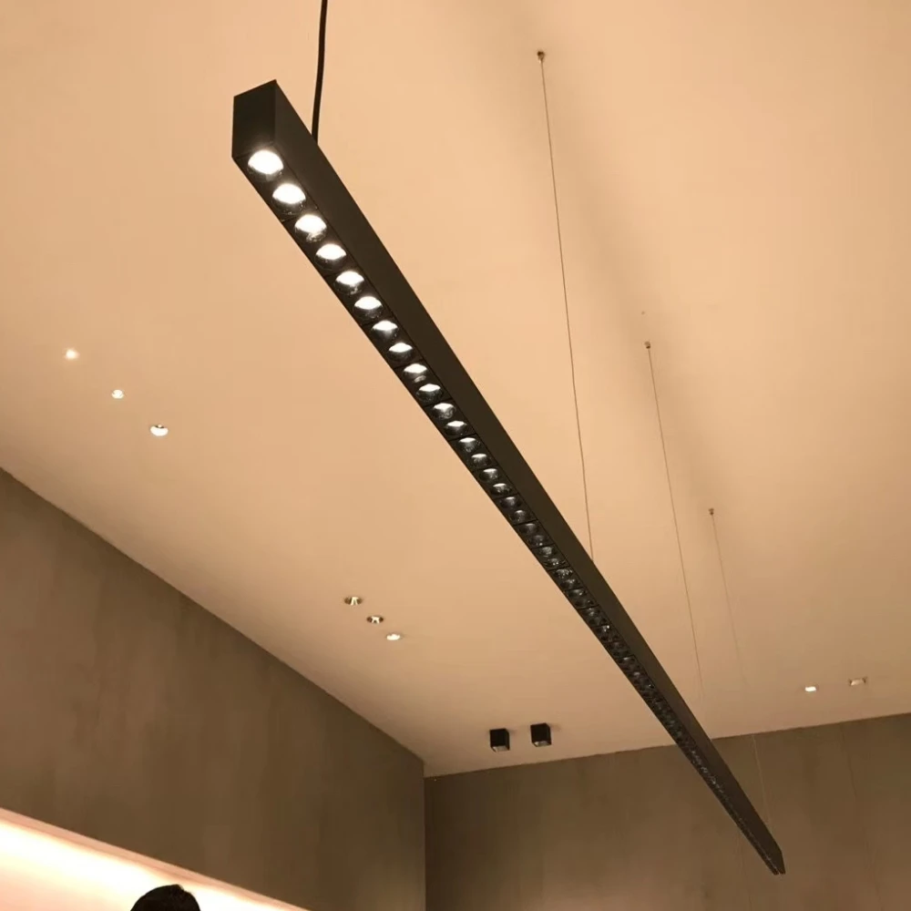 Suspended led panel light linear