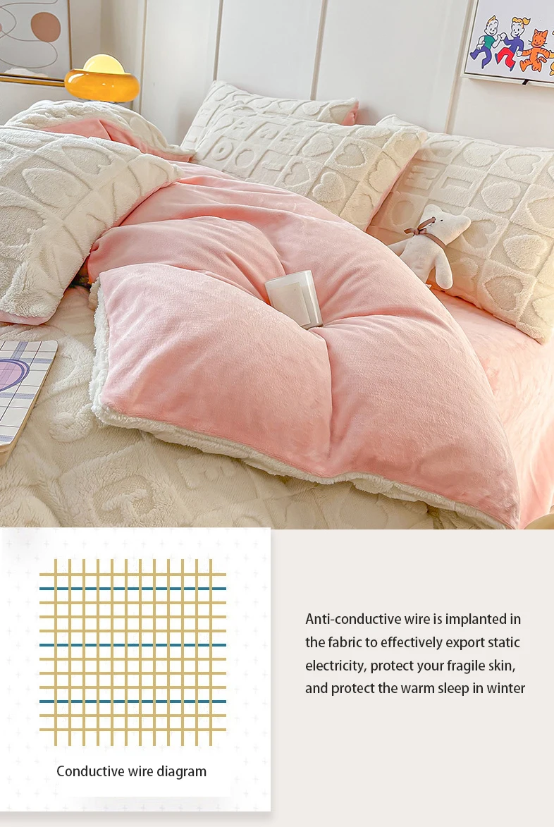 Bed Linen Bed Linen Set Comforter Bedding Items Winter Home Warm Ground ...