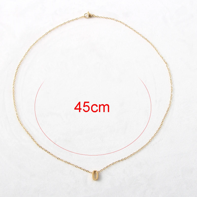 Initial Necklace Gold