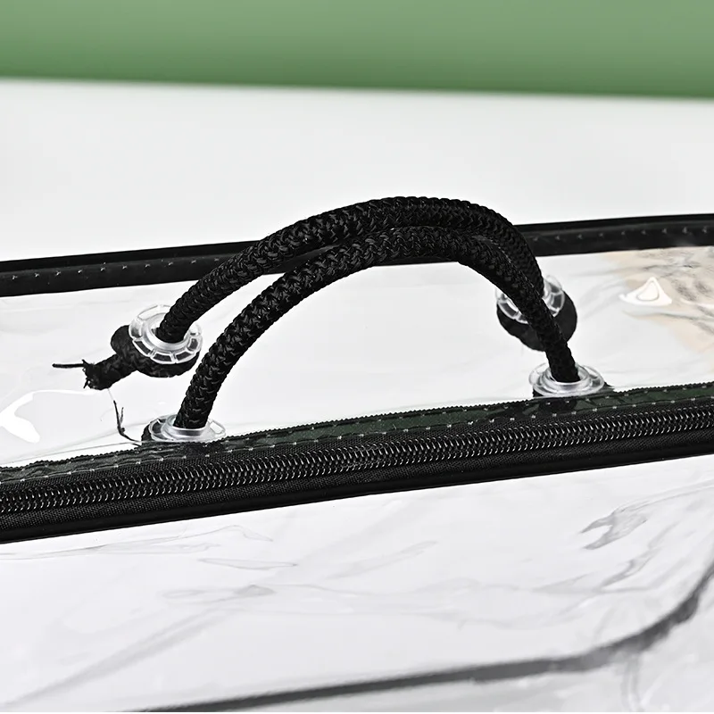 Пользовательский логотип ПВХ Zip Lock сумка для хранения с металлической молнией многоразовая прозрачная пластиковая постельного белья и обуви