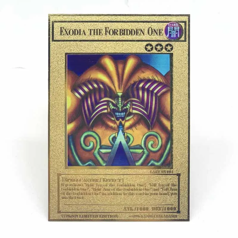 golden yugioh cards Yu-Gi-Oh! Gandra the Dragon of Destruction Limited Edition 24k Gold Plated Metal Card main image 0