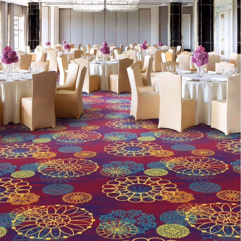 High Quality Luxury Carpet Large Flower Hotel Hall Pool Room Billiard