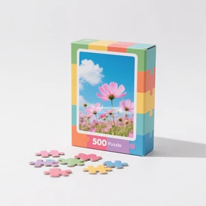 Supplier Customizes Flower Jigsaw Puzzles 500 Pieces Customized Printing Kids Paper Jigsaw Puzzle