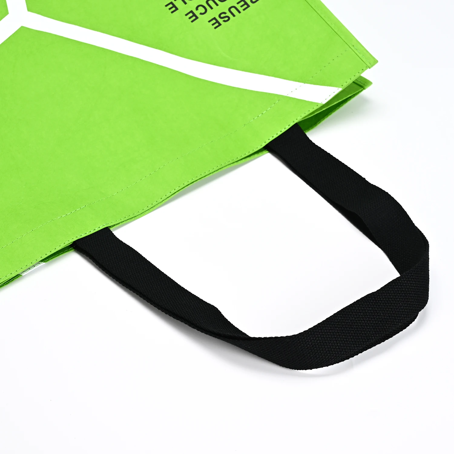 Dupont Paper Tote Bag Medium Single Shoulder Handbag Washable Kraft Paper Cotton Linen Lining Natural Ecobags for Food Shopping details