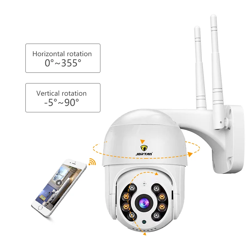 Cámaras IP Wifi Jortan para Exteriores, 1080P, Vigilancia, Cámara PTZ,  Protección de Seguridad, Cámara Wifi Icsee, CCTV, Audio Bidireccional  Automático