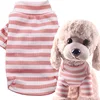 Two stretchy base layers in pink and white stripes
