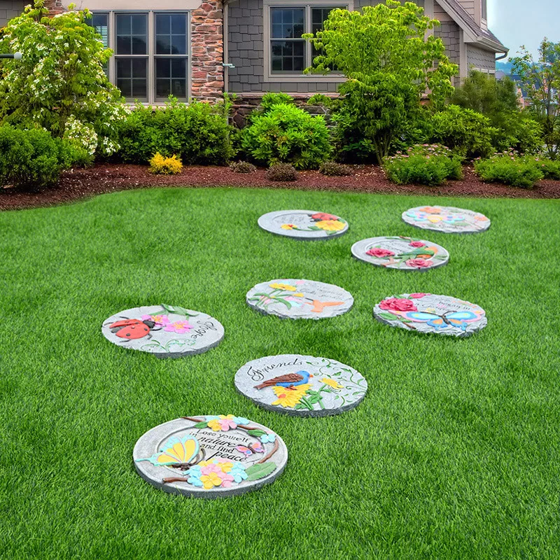 Outdoor Garden Lawn Stepping Stone Villa Garden Paving Stone Decorative Garden Beautiful Foot