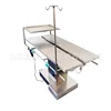 Mesa de operaciones con bisagra en forma de V