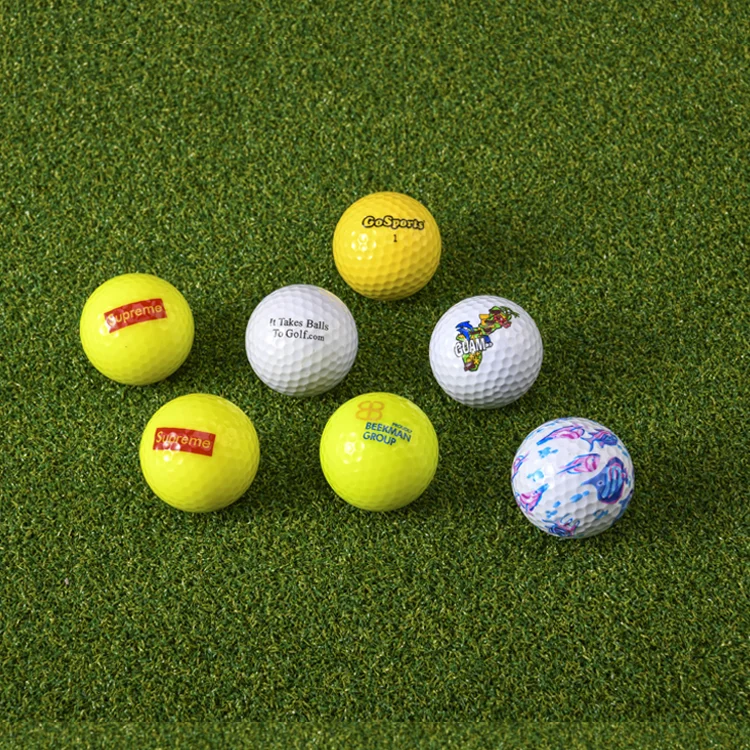 China Manufacture Wholesale Golfball Cheap Print 2 Layer Colored Golf