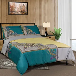 Luxury Nordic Digital Printed Duvet Cover Percale 100% Cotton Sheets European Custom Bedding 3Pcs Bedsheets Sets