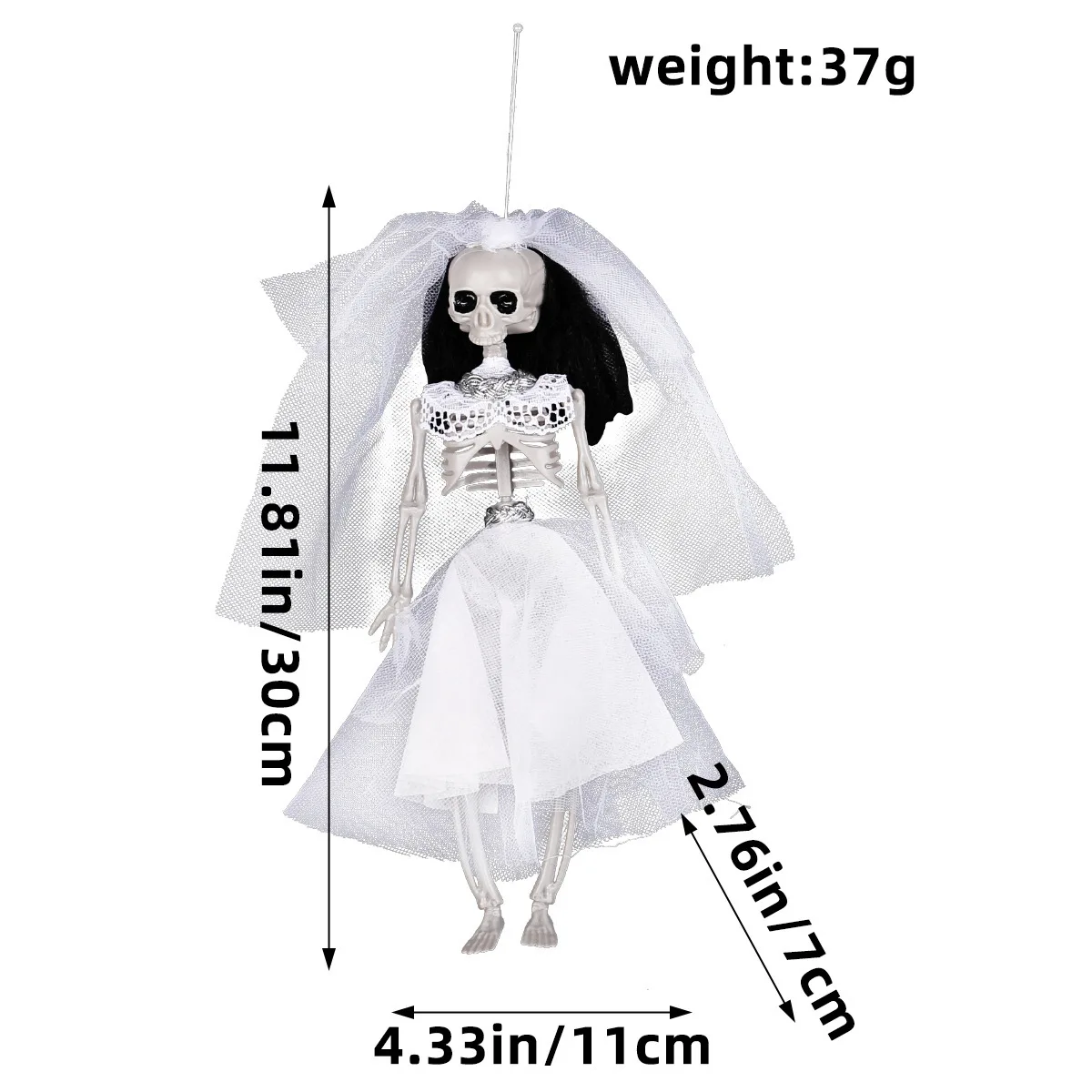 Hot Selling Chamber of Secrets Bar Party Trick Prop Halloween Decoration Skeleton Bride Groom Pendant