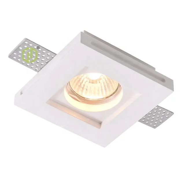 Rectangular plaster downlight gypsum down light recessed spotlight