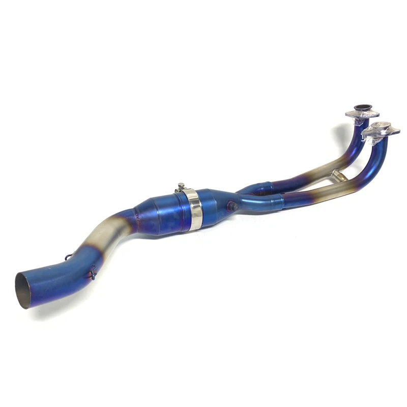 Blue Titanium Stainless Steel Tmax 500 Tmax 530 Motorcycle Exhaust