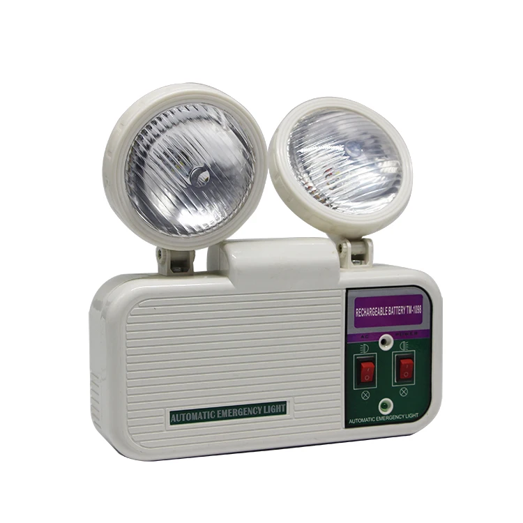 Внутренний светодиодный аварийный светильник, регулируемый перезаряжаемый светодиодный аварийный светильник, двойная головка, аварийный светильник