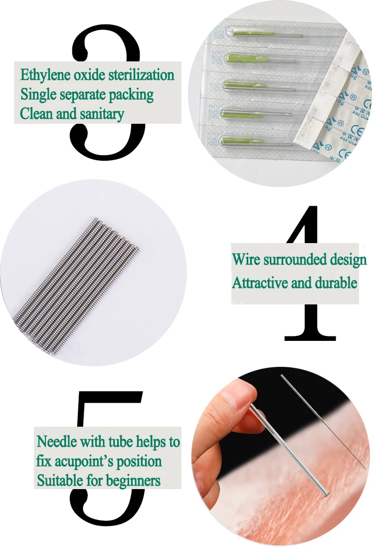 Agujas De Acupuntura Sterile Acupuncture Needle With Tube Buy
