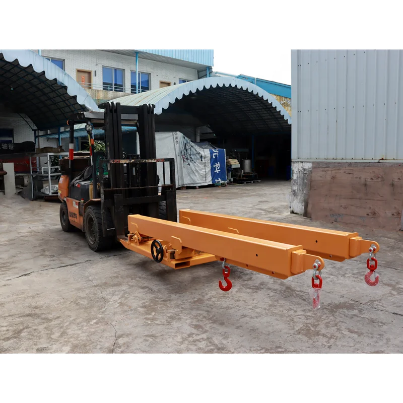 5 Ton Extendable Double Telescopic Forklift Boom Big Slabs Loader