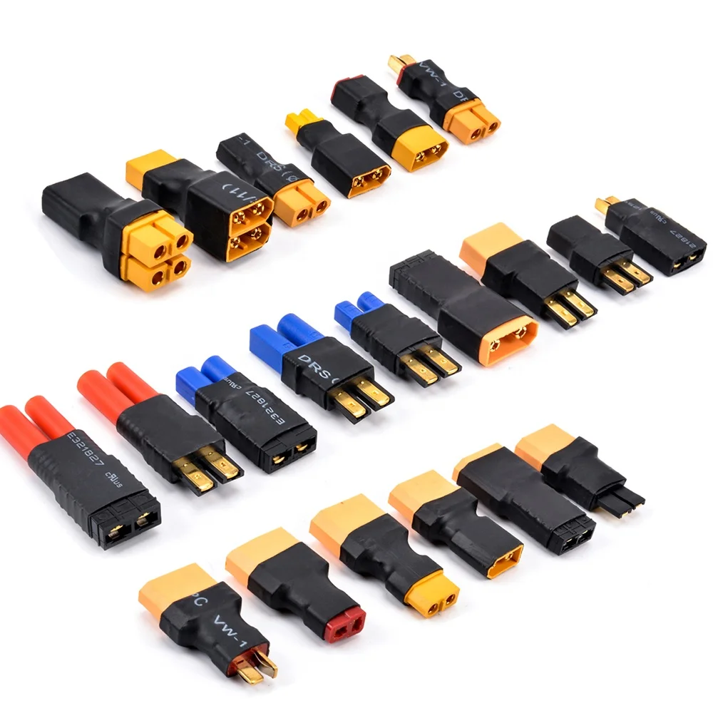 Amass XT30 XT60 XT90 TRX EC5 EC3 Deans T Plug HXT Female to Male Connectors Plug Adapter RC Lipo Battery Control DIY Parts插图