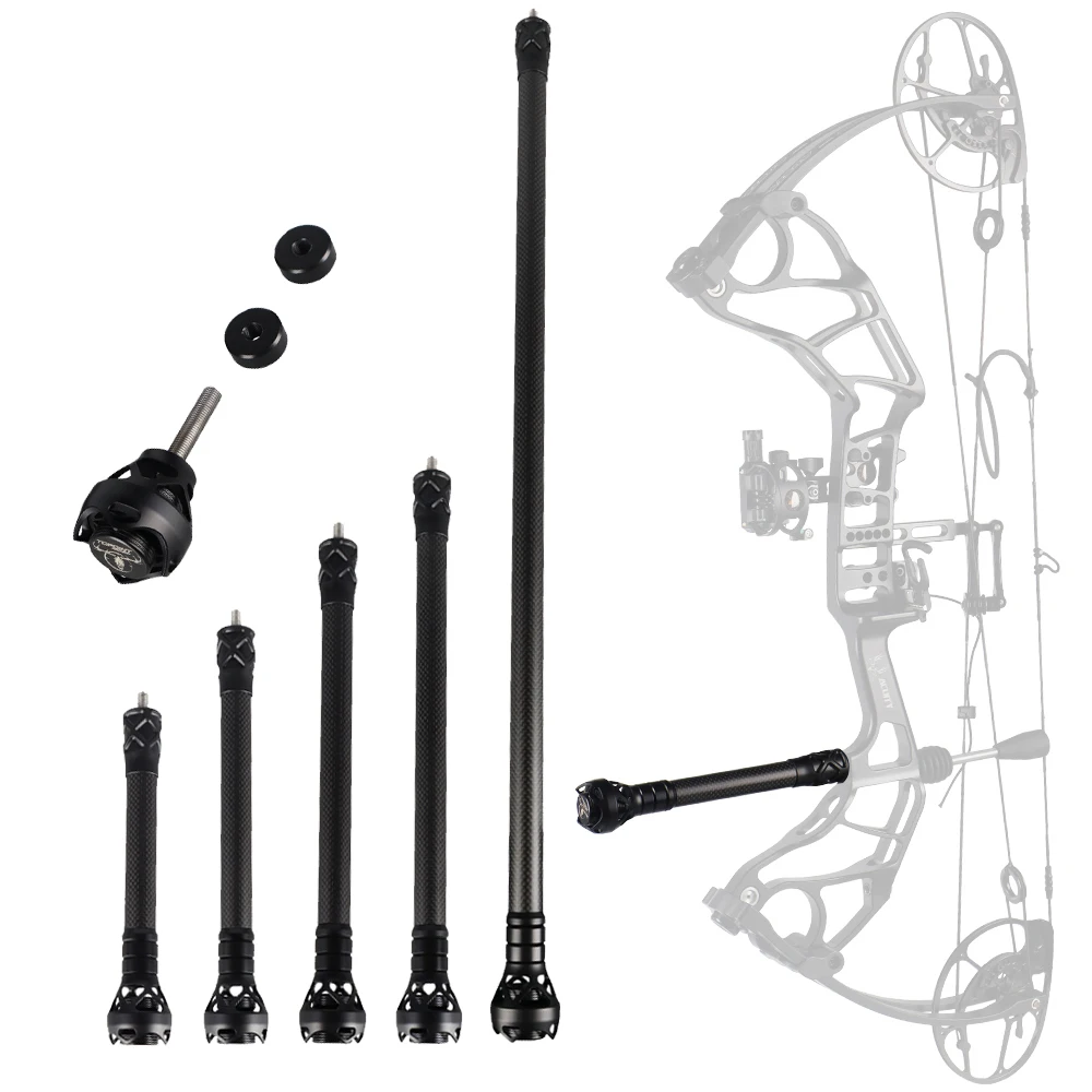 Stabilisateur D'arc Composé MILAEM - Contrepoids Amortisseur 98g - Filetage 5/16 Et 1/4