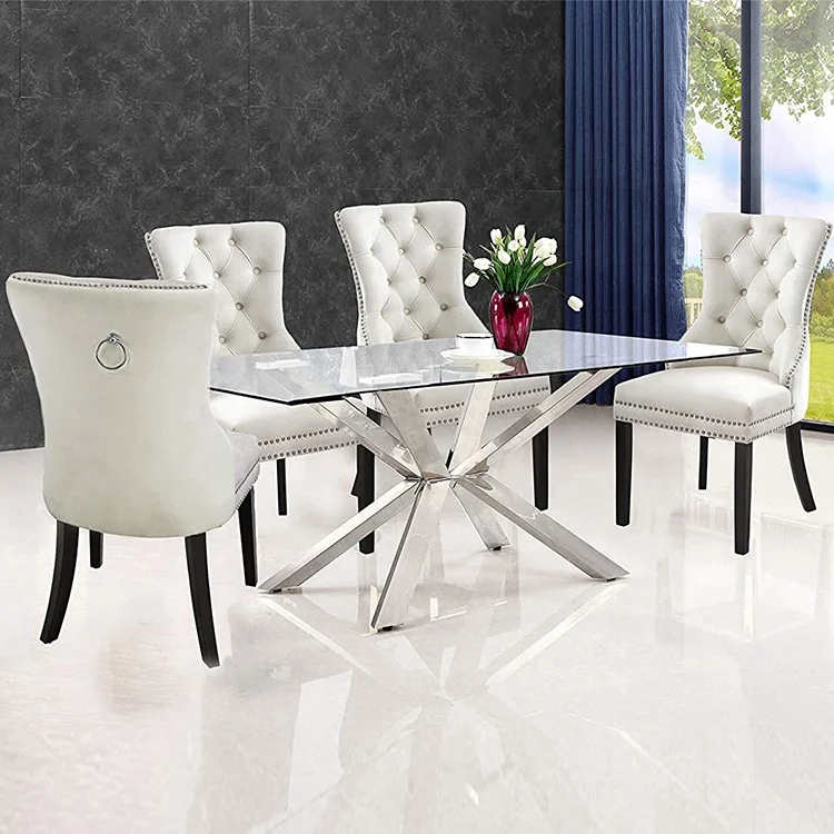 Новый дизайн, стул от поставщика, стул с пуговицами, роскошные обеденные стулья из твердого бархатного дерева в скандинавском стиле для гостиниц