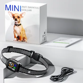 PB45 Smart Cross-Border Anti-Bark Device Automatic Dog Training Vibration Collar Smart Color Screen Model Pet Training Barking