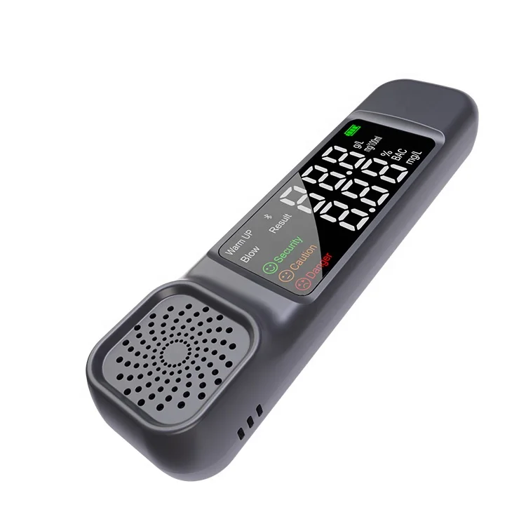 Smart Portable Breath Alcohol Tester Monitor Alcohol breathalyzer Sensor Meter Alcohol Checker with Bluetooths Mobile Tuya APP