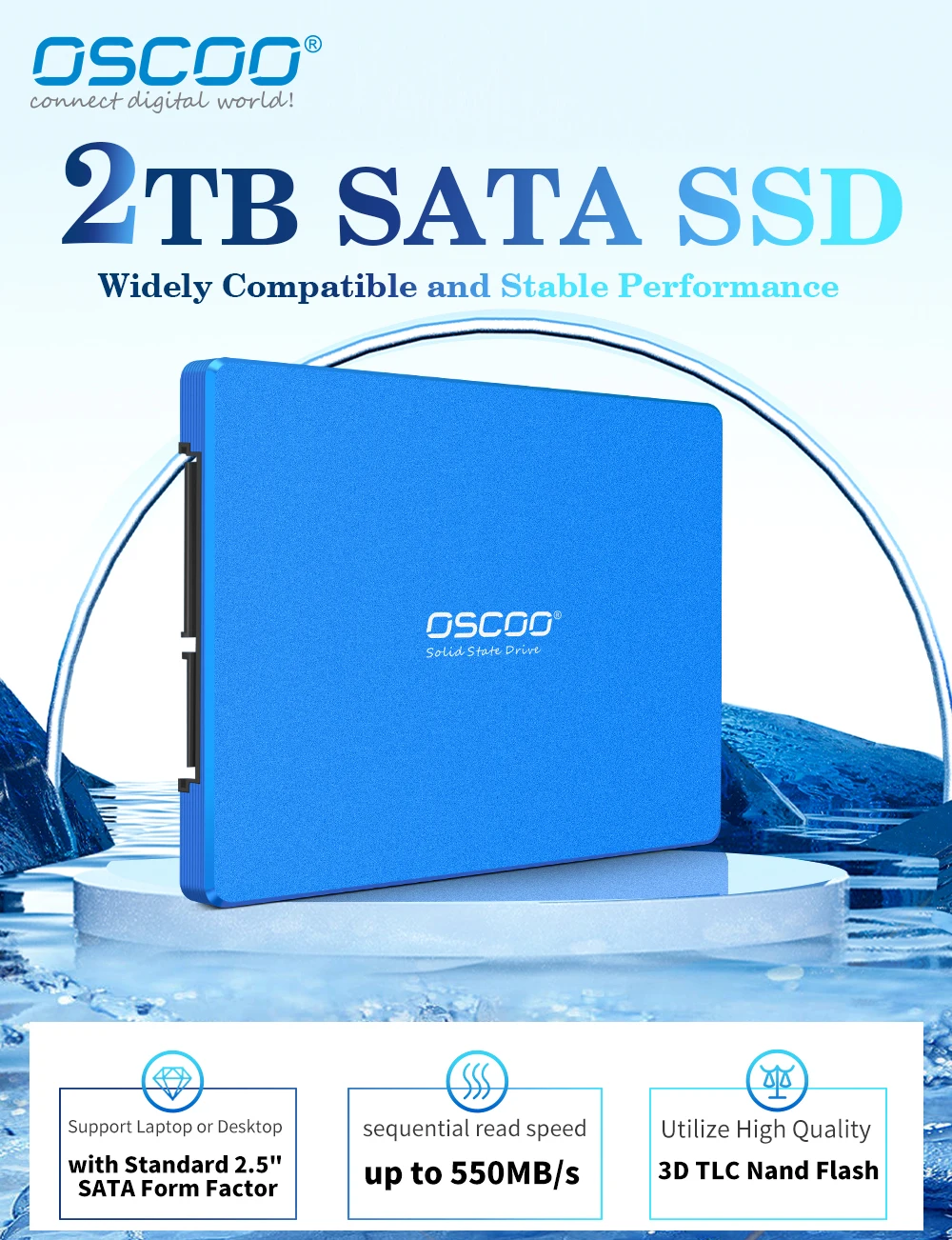 【新品未開封】OSCOO SSD 1TB SATA + SATAケーブル Amazon.com: OSCOO 1TB M.2 2242 Gen4x4 NVMe PCIe SSD, Up to 5400MB