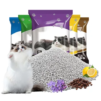 bentonite cat Litter bentonite activated Carbon semi automatic cat litter cat sand litter 10l