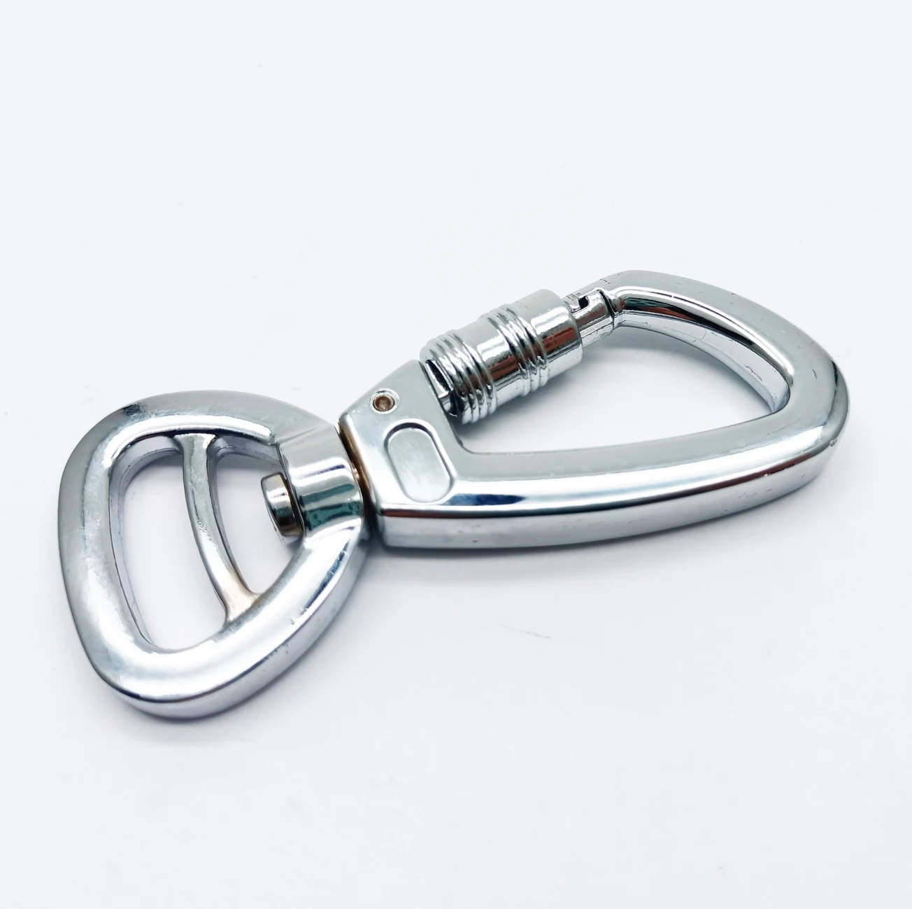 Zinc Alloy Chrom Plated Dog Leash Swivel Carabiner Eyelet Snap Hook With Screw Gancho Perro Dog Snap Hook