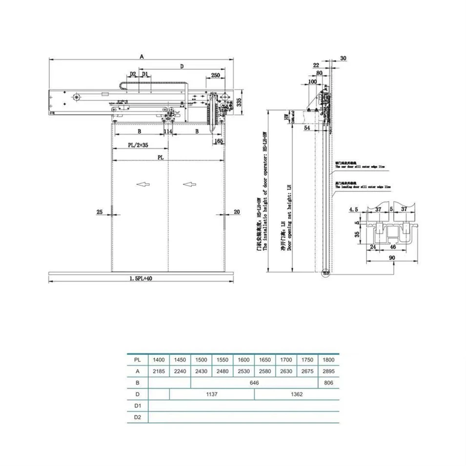ZOWEEE Elevator Door System Lift Vvvf Elevator Car Door Operator Set ...