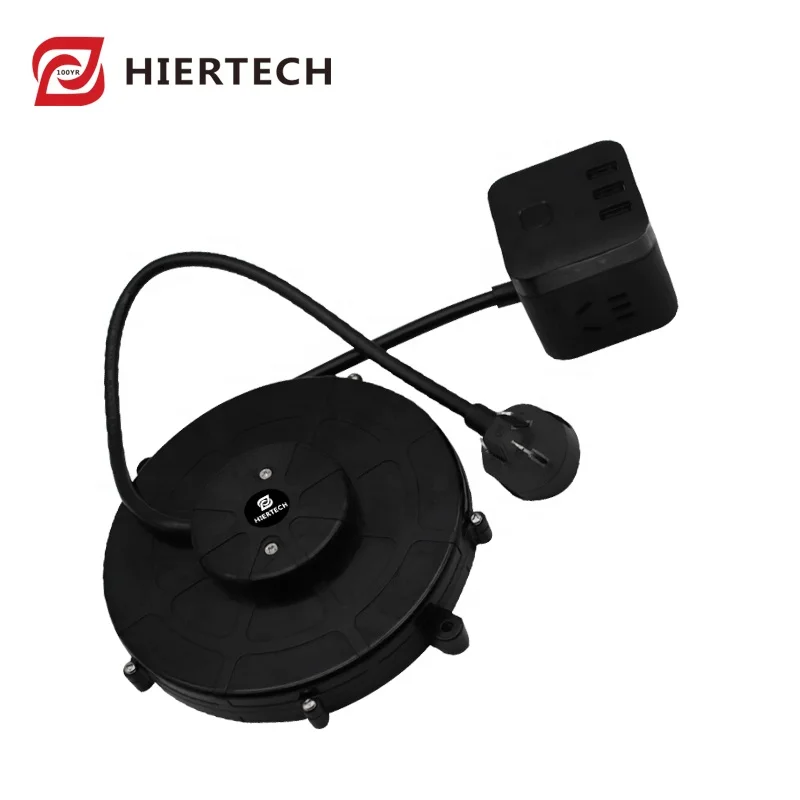 HIERTECH Retractable cable reel with USB