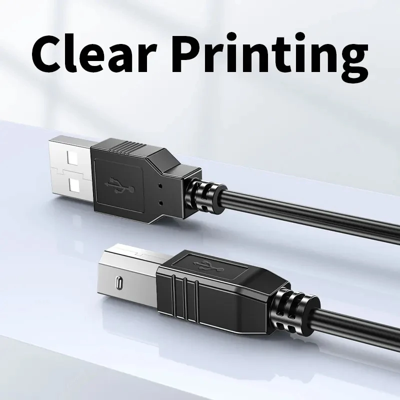 2.0 USB Scanner Printer Cord High Speed Type-A to USB B Cable for Canon Epson HP Dell 1M 1.5M 1.8M 2M 3M 2.0 USB Printer Cable