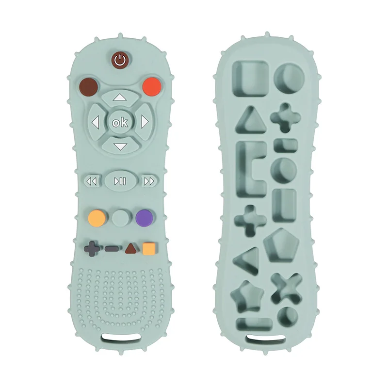 New Design 6-12 Month BPA Free  Baby Teething Toy Funny TV Remote Control Shape Teething Relief Toys manufacture