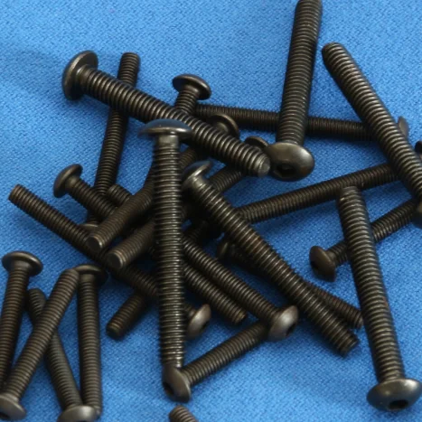 latest company news about NXF ISO7380 Standard Carbon Steel AISI 1074 M1-M12 Round Head Black Hex Screws Button Head Threaded Socket Bolts  5