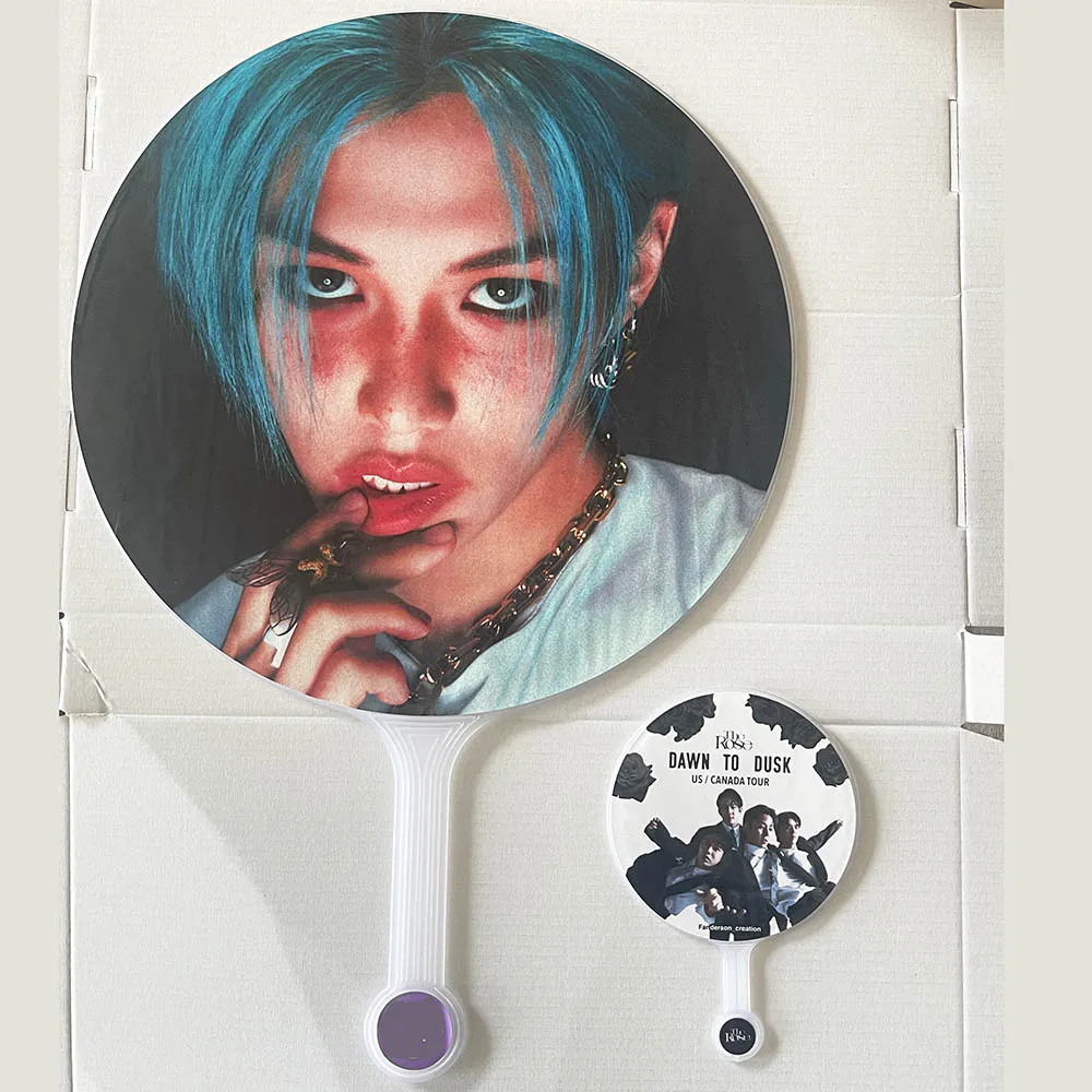 Custom Korean Group Kpop Picket Personalized Plastic PVC Mini Hand Fan