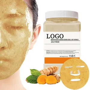Jelly Mask Powder, Turmeric Anti-Wrinkle Removal Acne Jelly Face Mask, Professional DIY Spa Hydro Face Mask Powder