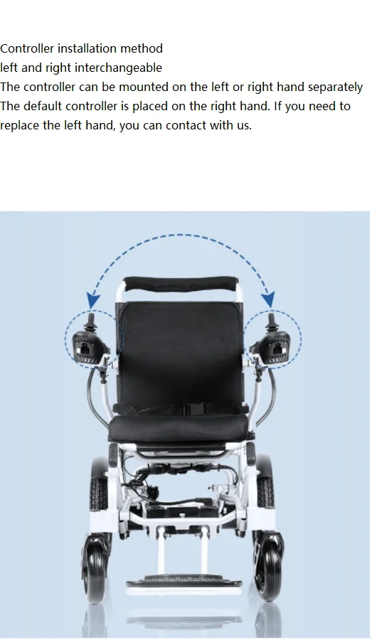 Hot Sell Aluminum Foldable Power Wheelchair With Motor Controller And Lithium Battery clutch to adjust manual/electric-BZ-E03 supplier