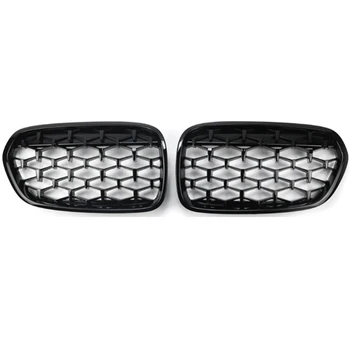 1 serie F52 glossy black diamond double line kidney front grille double slat F52 front grille for BMW