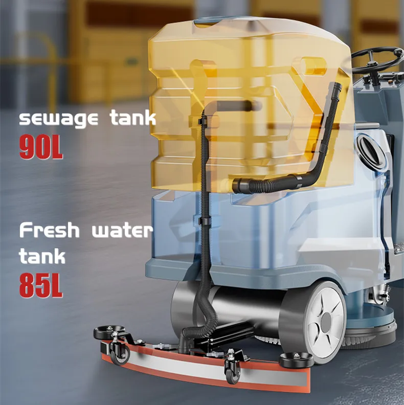 China Factory MultiFunction  Automatic Floor Cleaning Machine Industrial Stone Floor Scrubber Hot Selling  with Dual Brushes