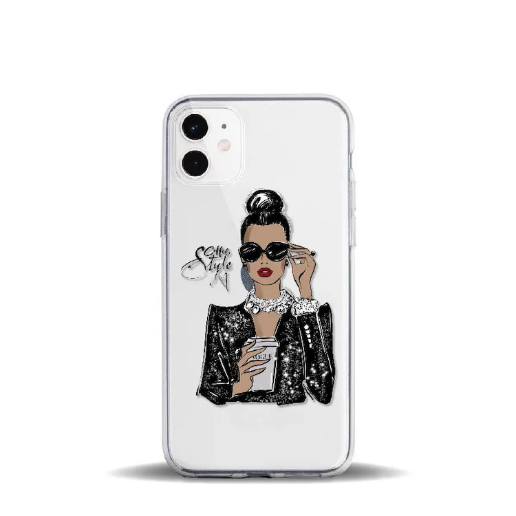 Capa Personalizada Para Iphone,Para Modelos Iphone 5 6 7 8 X Xr Xs Max 11  12 13 Pro Max,Transparente - Buy Caso De Telefone Menina Chefe Product on  Alibaba.com