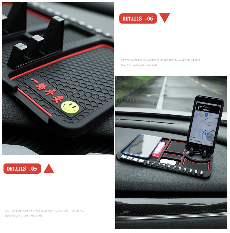 New arrival dashboard non slip multifunctional cell phone GPS holder mat pad for car