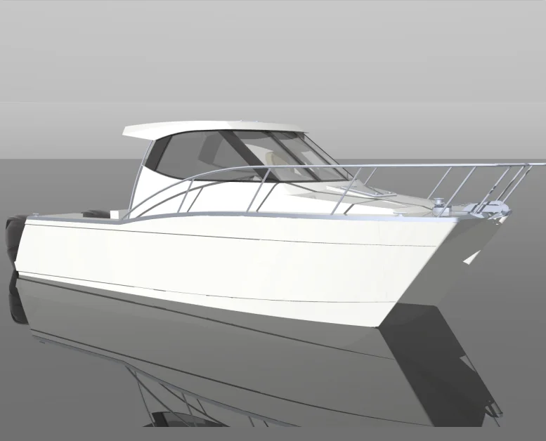 8m 27ftアルミ製高級ヨットカタマラン漁船