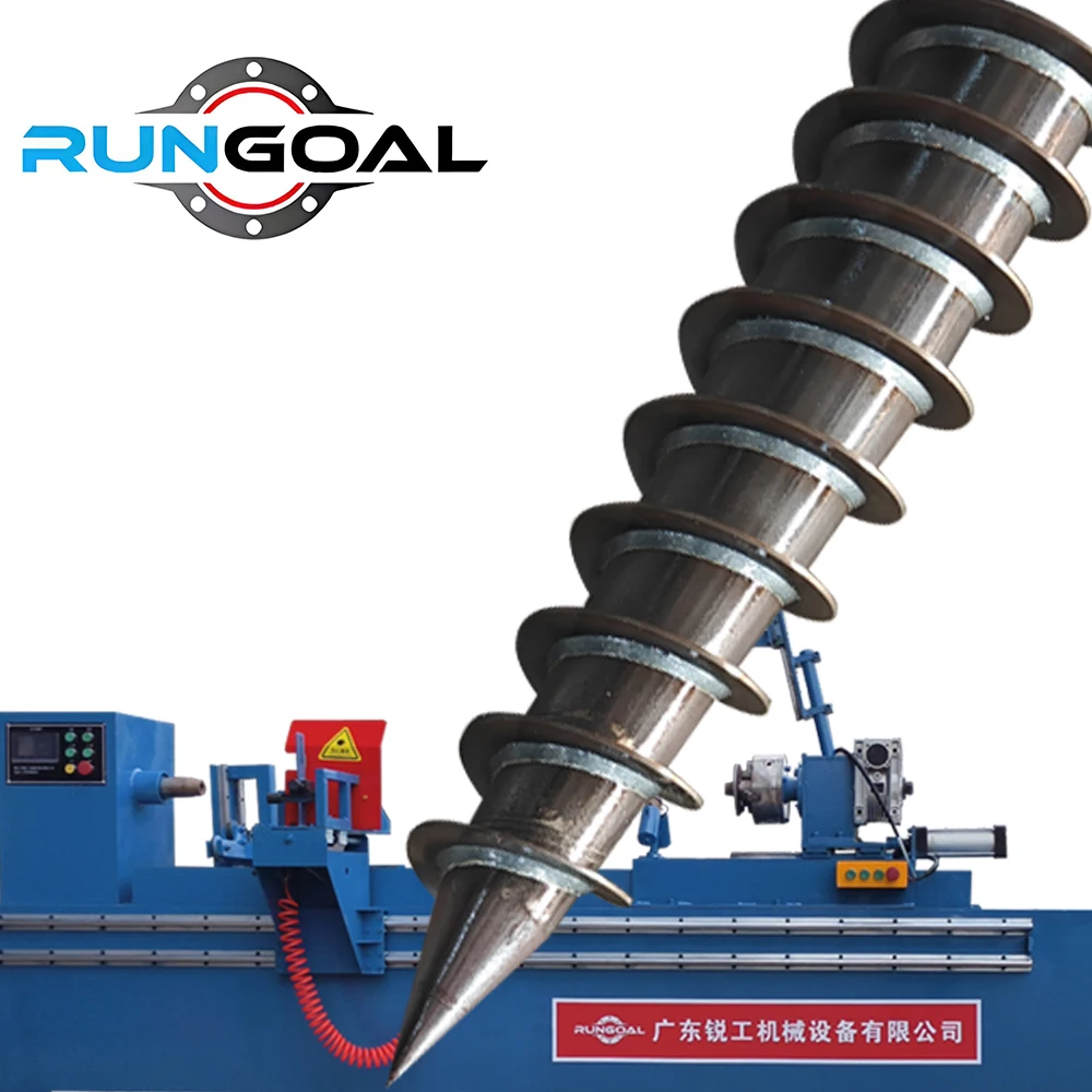 GuangDong Rungoal Solar Ground Mounting System Screw Piles Helical Screw Pile Ground Screw Producing Machine for Foundation