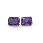 customized low price ocy cut loose zircon stone amethyst cubic zircon for silver jewelry
