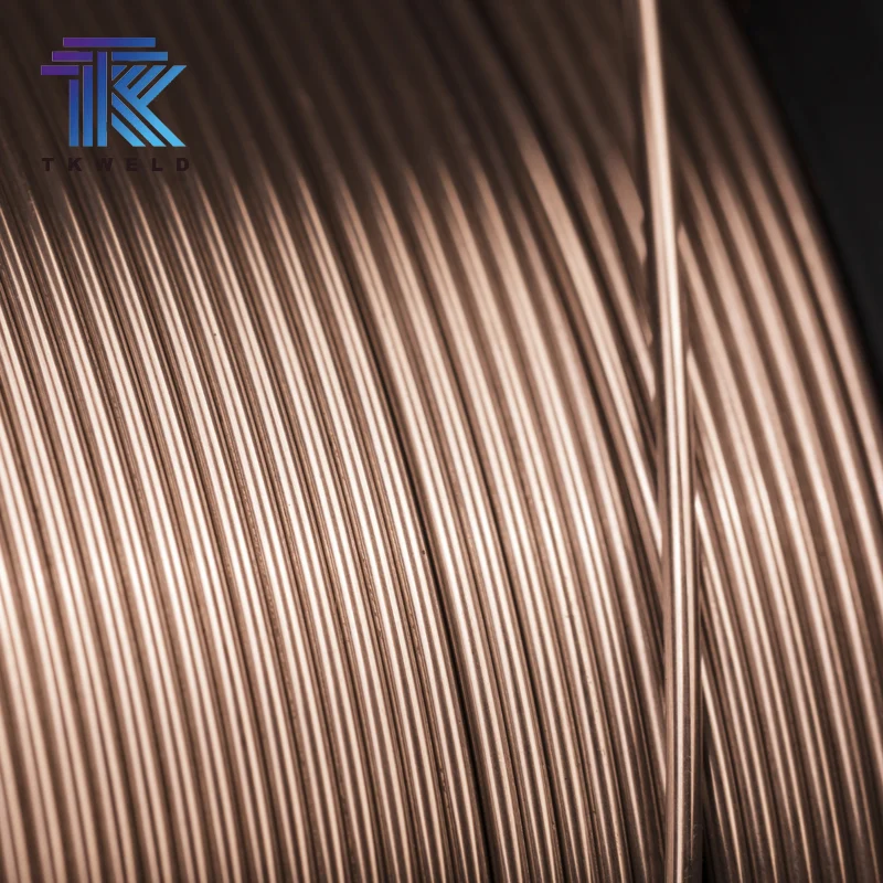 TKweld Customized Diameter ER50-6 ER70S-6 CO2 Gas MIG Welding Wire for Carbon Steel Mild Steel Alloy Certified by CCS and NK