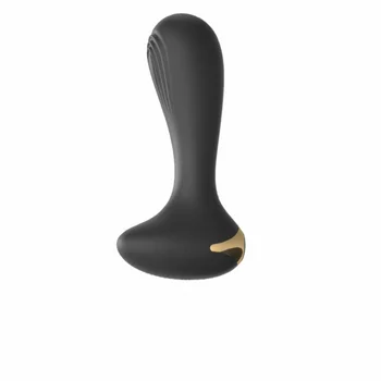 Provided by high-quality merchants 10 stage variable frequency fun anal plug black adult product massage