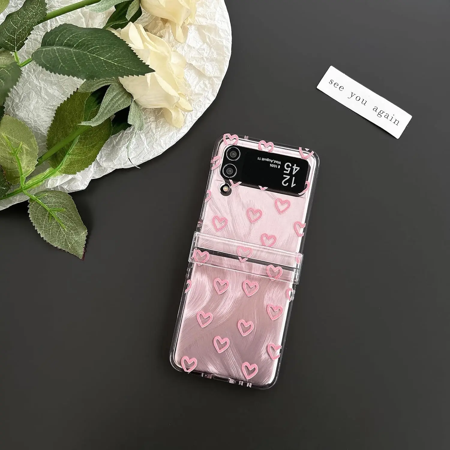 Case for Samsung Galaxy Z Flip 6 5 Cute Case Clear Cartoon Cool Love Design Girls Women Soft TPU Bumper Shockproof Anti-Slip supplier